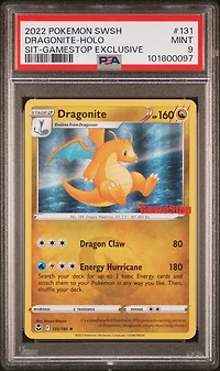 2022 Pokemon Sword & Shield Silver Tempest 131 Dragonite-holo Gamestop Exclusive PSA