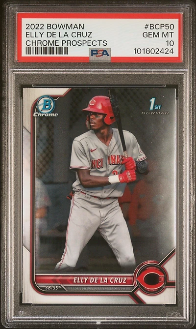 2022 Bowman Chrome Prospects Bcp50 Elly De La Cruz PSA
