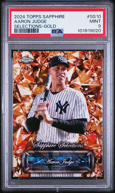 2024 Topps Chrome Sapphire Sapphire Selections Ss10 Aaron Judge Gold PSA 9
