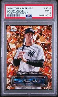 2024 Topps Chrome Sapphire Sapphire Selections Ss10 Aaron Judge Gold PSA 9