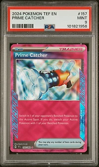 2024 Pokemon Tef En-temporal Forces 157 Prime Catcher PSA