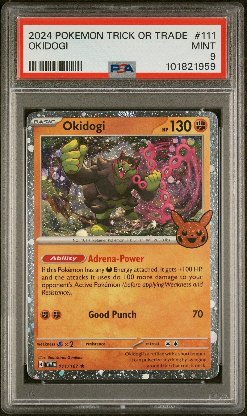 2024 Pokemon Trick Or Trade 111 Okidogi PSA 9