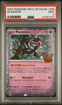 2024 Pokemon Trick Or Trade 095 Munkidori PSA 9