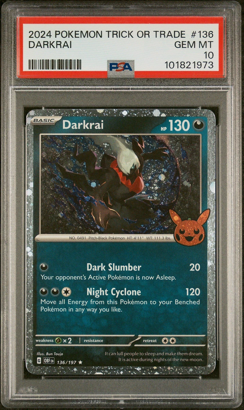 2024 Pokemon Trick Or Trade 136 Darkrai PSA