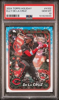 2024 Topps Holiday H102 Elly De La Cruz PSA
