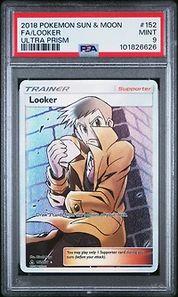 2018 Pokemon Sun & Moon Ultra Prism 152 Full Art/looker PSA 9