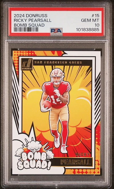 2024 Panini Donruss Bomb Squad 15 Ricky Pearsall PSA 10
