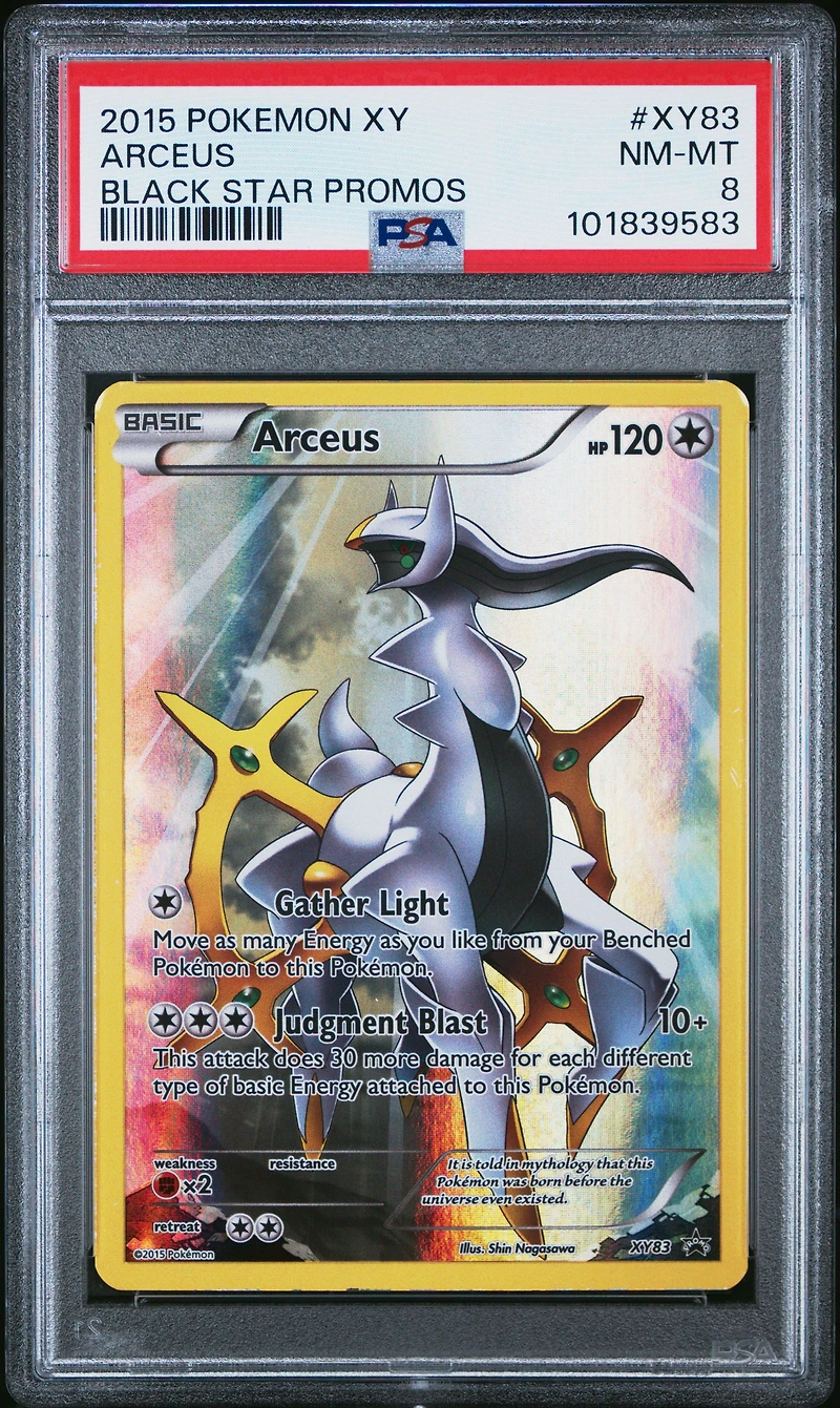 2015 Pokemon Xy Black Star Promos Xy83 Arceus PSA 8