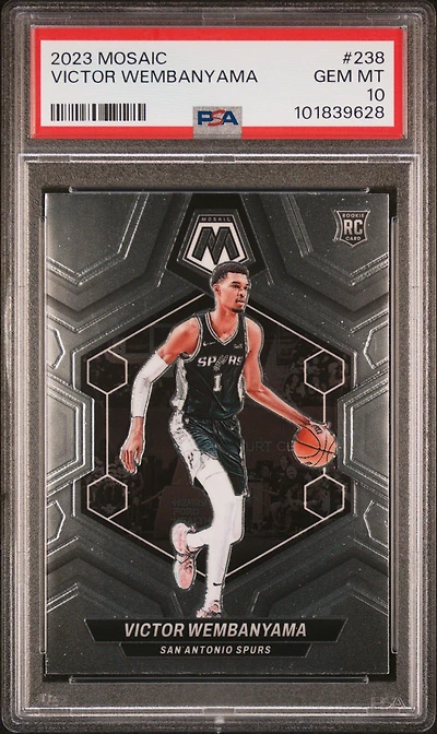 2023 Panini Mosaic 238 Victor Wembanyama PSA 10