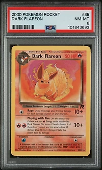2000 Pokemon Rocket 35 Dark Flareon PSA