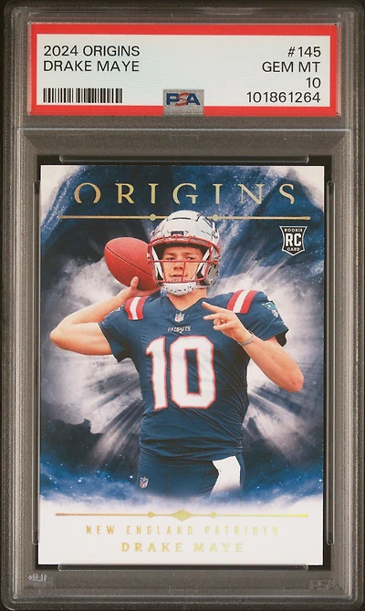2024 Panini Origins 145 Drake Maye PSA 10