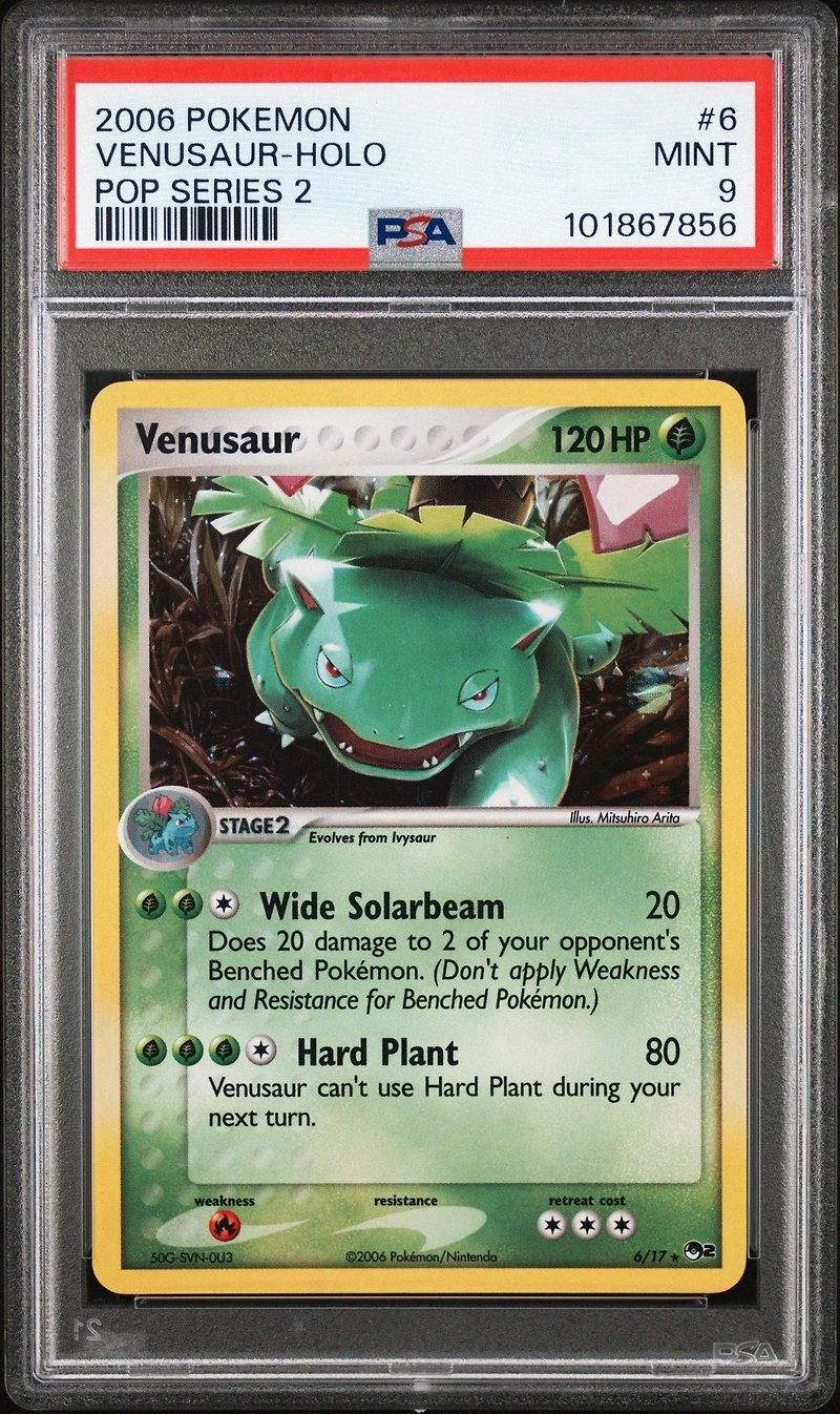 2006 Pokemon Pop Series 2 6 Venusaur-holo PSA