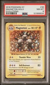 2016 Pokemon Xy Evolutions 38 Magneton-holo PSA