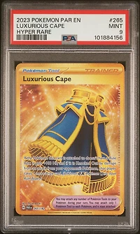 2023 Pokemon Par En-paradox Rift 265 Luxurious Cape Hyper Rare PSA 9