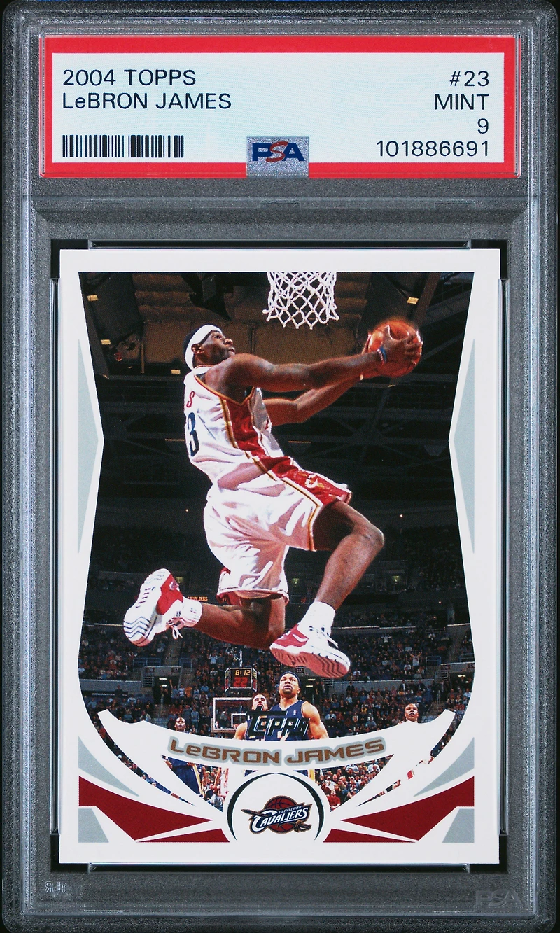 2004 Topps 23 Lebron James PSA 9