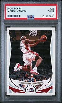 2004 Topps 23 Lebron James PSA 9
