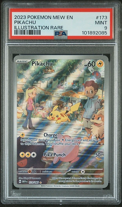 2023 Pokemon Mew En-151 173 Pikachu Illustration Rare PSA