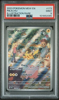 2023 Pokemon Mew En-151 173 Pikachu Illustration Rare PSA