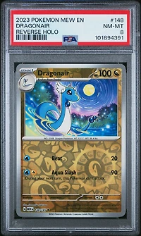 2023 Pokemon Mew En-151 148 Dragonair Reverse Holo PSA 8