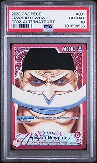 2023 One Piece Paramount War Edward Newgate Alternate Art PSA