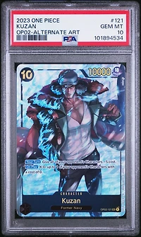 2023 One Piece Op02-paramount War 121 Kuzan Alternate Art PSA 10