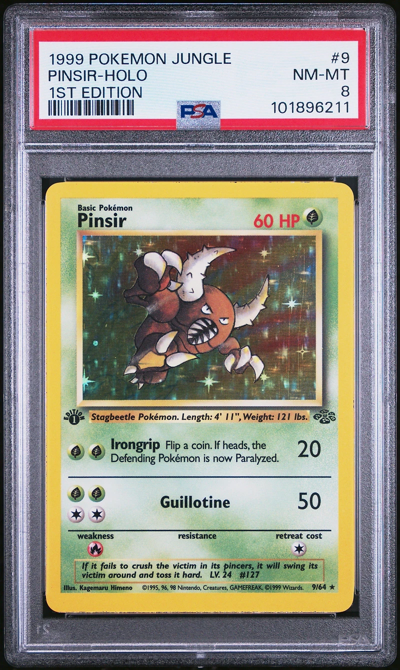 1999 Pokemon Jungle 9 Pinsir-holo 1st Edition PSA