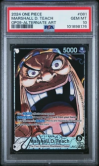 2024 One Piece Op09-emperors In The New World Marshall D. Teach Alternate Art PSA