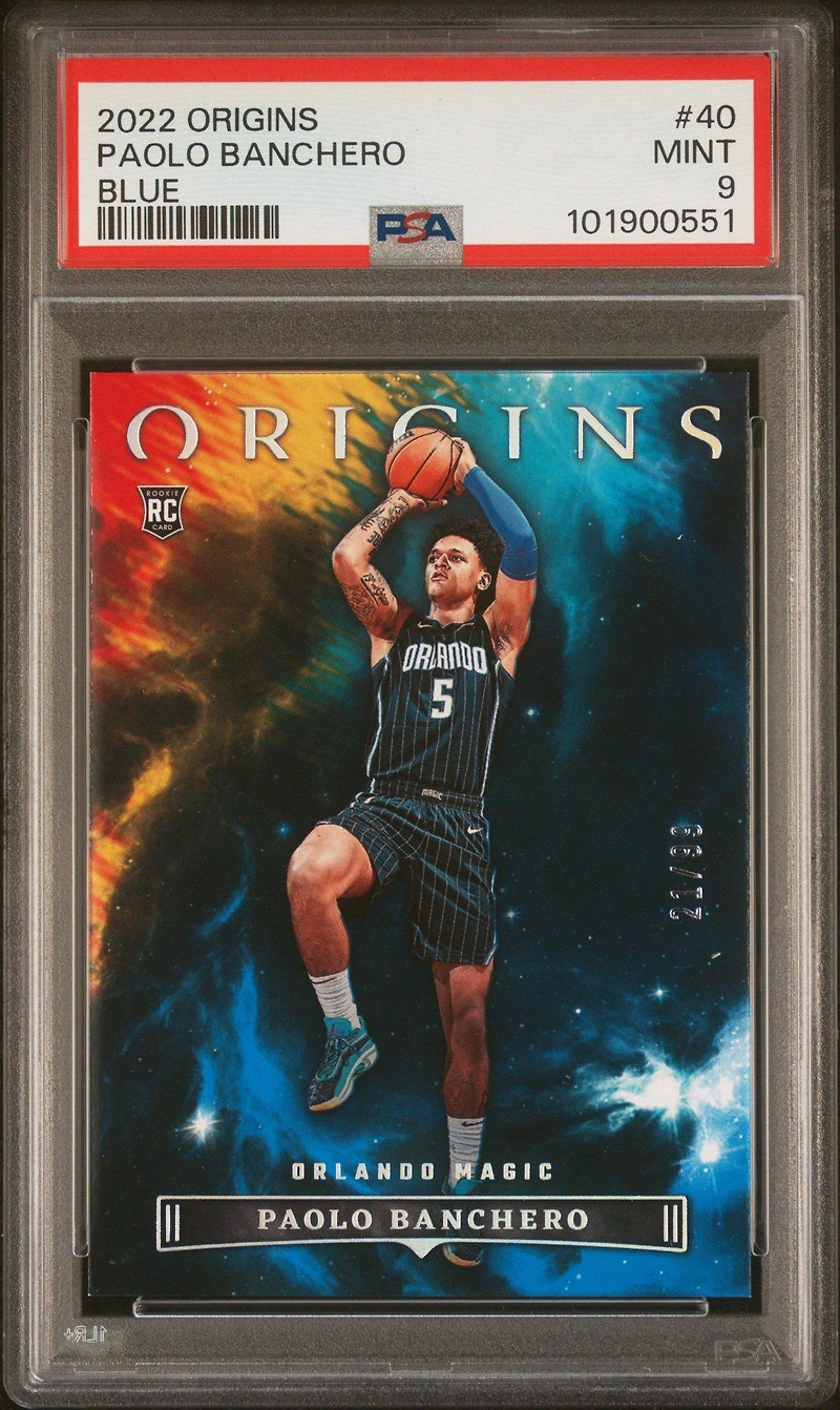 2022 Panini Origins 40 Paolo Banchero Blue PSA 9