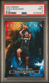 2022 Panini Origins 40 Paolo Banchero Blue PSA 9
