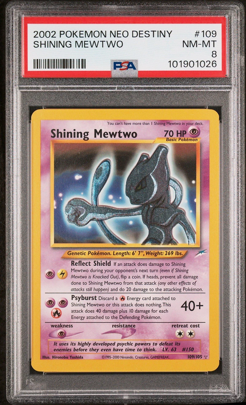2002 Pokemon Neo Destiny 109 Shining Mewtwo PSA
