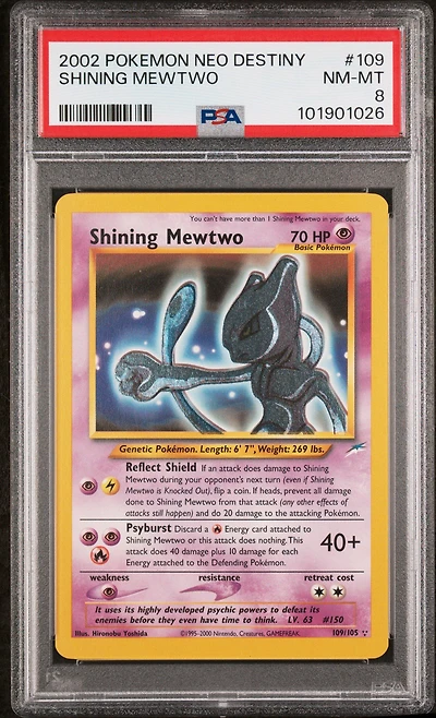 2002 Pokemon Neo Destiny 109 Shining Mewtwo PSA