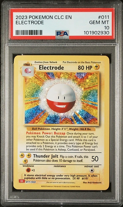 2023 Pokemon Clc-trading Card Game Classic Charizard & Ho-oh Ex Deck 011 Electrode PSA 10