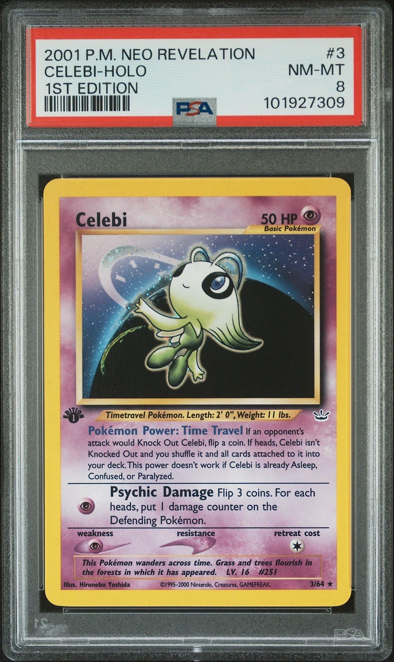 2001 Pokemon Neo Revelation 1st Edition 3 Celebi-holo PSA