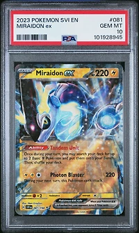 2023 Pokemon Svi En-scarlet & Violet Miraidon Ex PSA