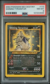 2002 Pokemon Neo Destiny 113 Shining Tyranitar PSA