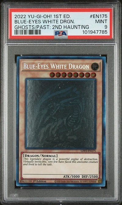 2022 Yu-gi-oh! Gfp2-ghosts From The Past: The 2nd Haunting En175 Blue-eyes White Dragon 1st Edition PSA