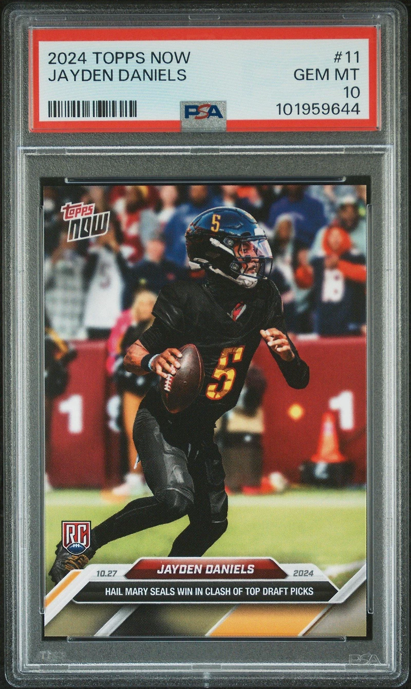 2024 Topps Now Jayden Daniels PSA 10