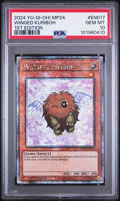 2024 Yu-gi-oh! Mp24-25th Anniversary Tin: Dueling Mirrors En017 Winged Kuriboh 1st Edition PSA