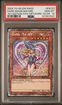 2024 Yu-gi-oh! Ra03-quarter Century Bonanza En123 Dark Magician Girl 1st Edition-5th Tcg Artwork-quarter Century Secret Rare PSA 10
