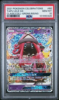 2021 Pokemon Celebrations Classic Collection 60 Tapu Lele Gx PSA 10