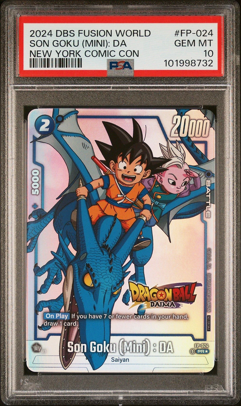 2024 Dragon Ball Super Card Game Fusion World New York Comic Con Promo Fp-024 Son Goku (mini): Da PSA 10