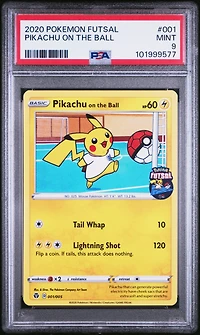 2020 Pokemon Futsal 001 Pikachu On The Ball PSA