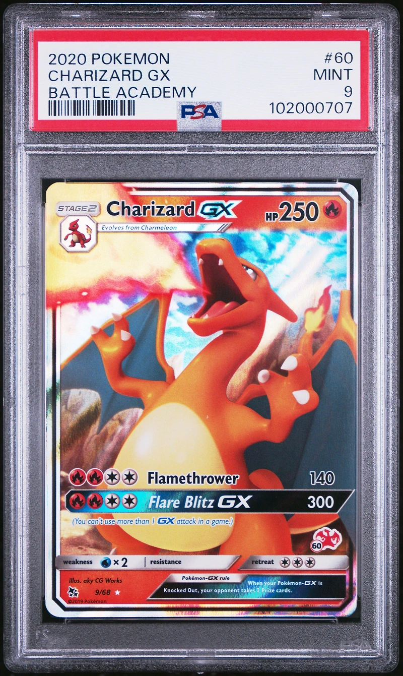 2020 Pokemon Battle Academy 60 Charizard Gx PSA