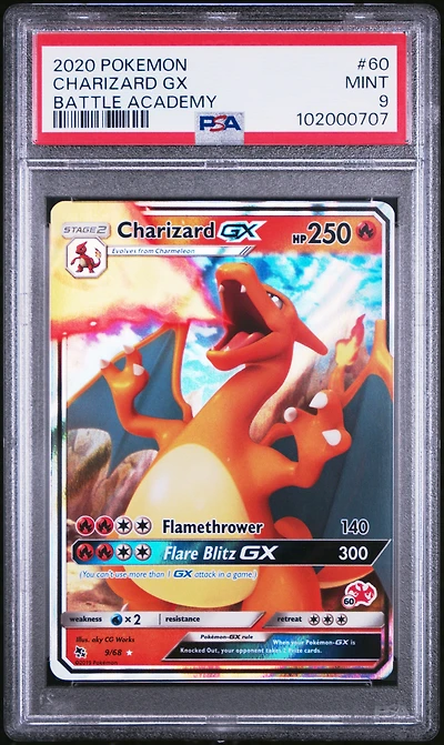 2020 Pokemon Battle Academy 60 Charizard Gx PSA