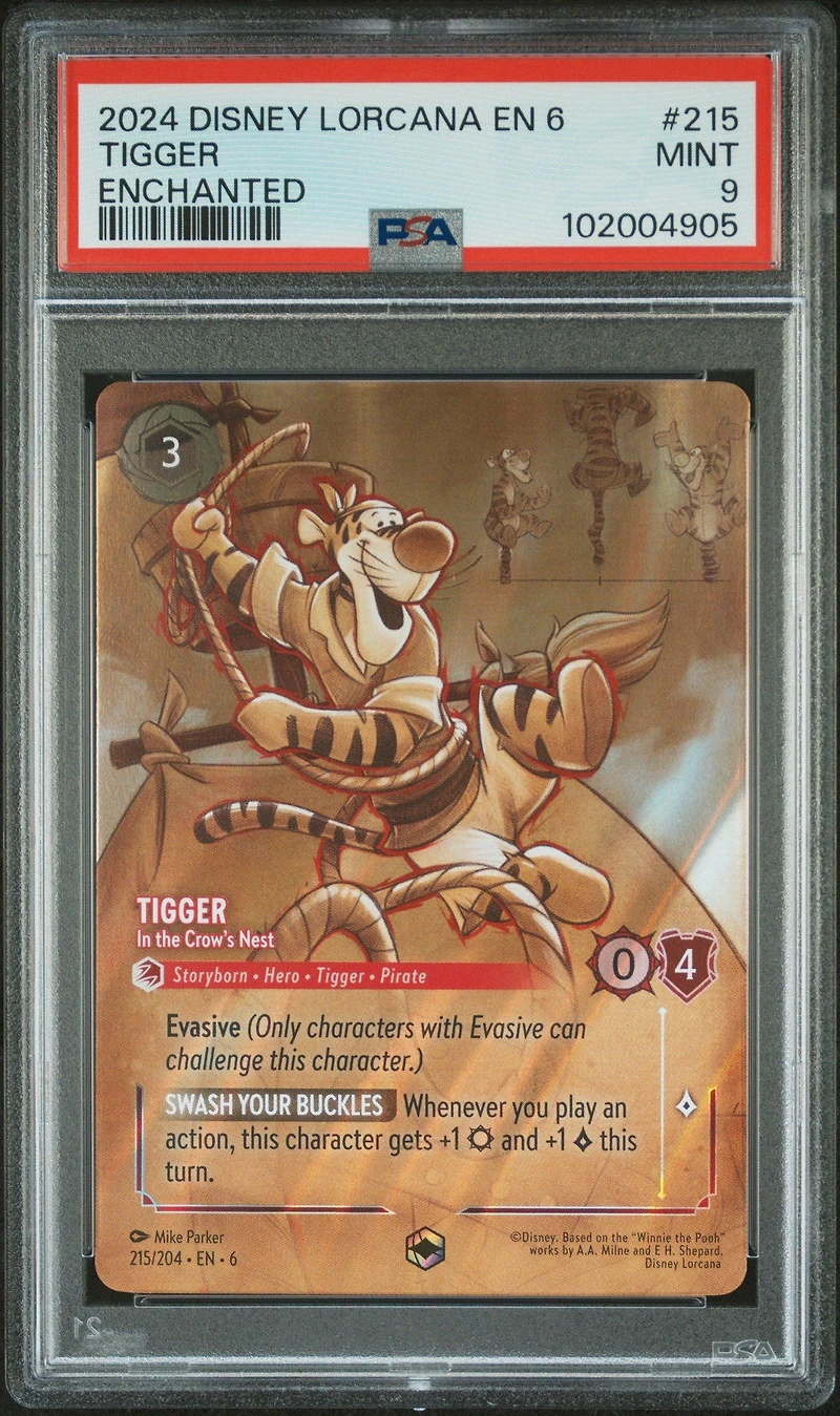 2024 Disney Lorcana En 6-azurite Sea 215 Tigger