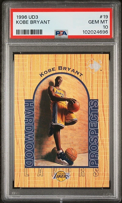 1996 Ud3 19 Kobe Bryant PSA