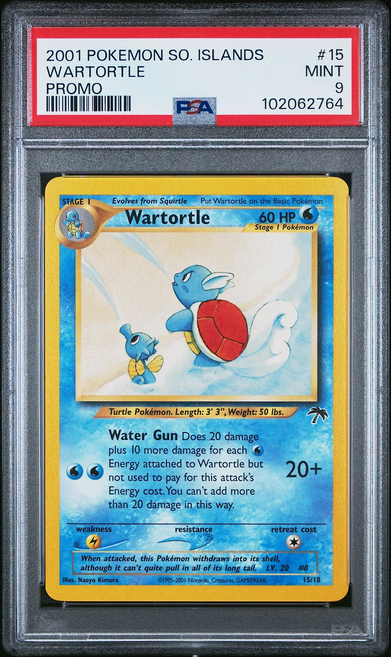 2001 Pokemon Southern Islands Promo 15 Wartortle PSA