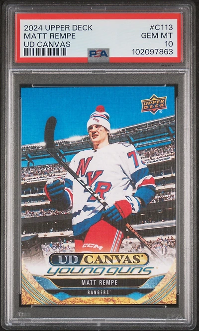 2024 Upper Deck Ud Canvas C113 Matt Rempe PSA 10