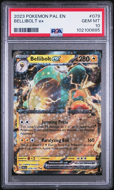 2023 Pokemon Pal En-paldea Evolved 079 Bellibolt Ex PSA