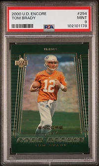 2000 Upper Deck Encore 254 Tom Brady PSA 9